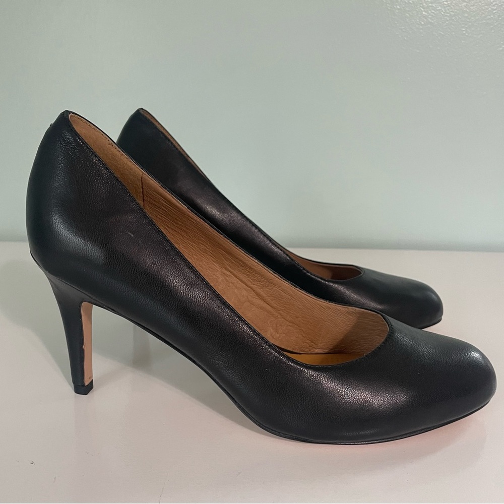 Corso Como Leather Classic Heel Pumps Career Business Casual Comfort Size 11